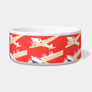 Airplane Flying Vintage WPA Colourful