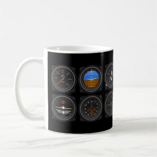 Airplane Gauges Coffee Mug