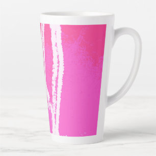 Airplane Heart Pink  Latte Mug