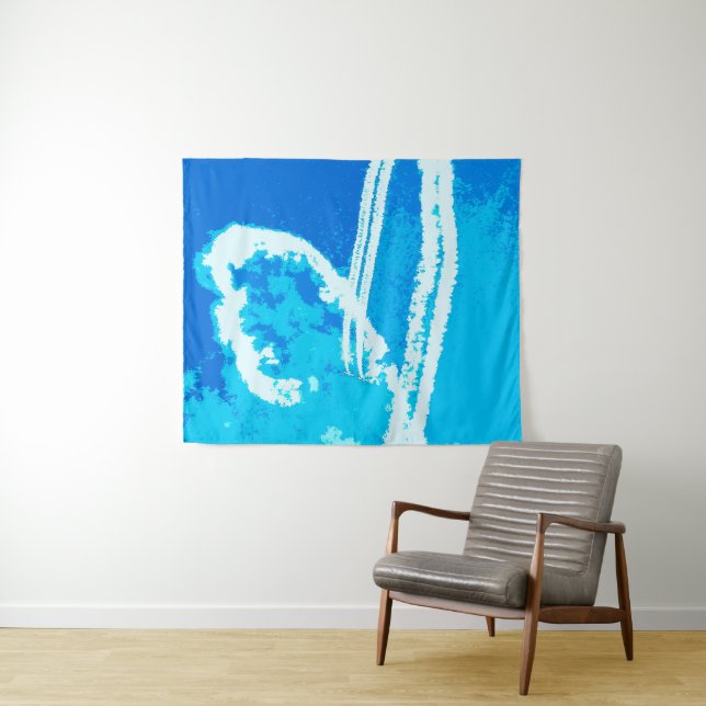 Airplane Heart Tapestry (In Situ (Horizontal))