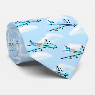 Airplane In Clouds Tie