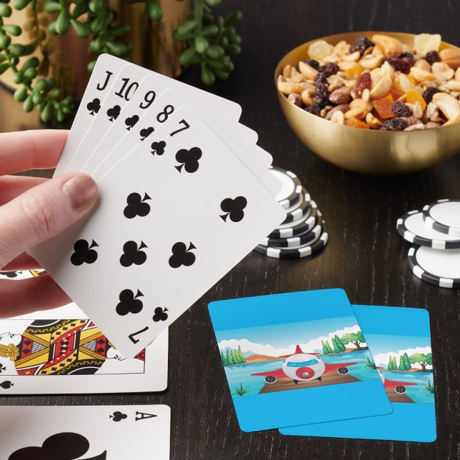 Airplane In Nature Playing Cards (Creator Uploaded)