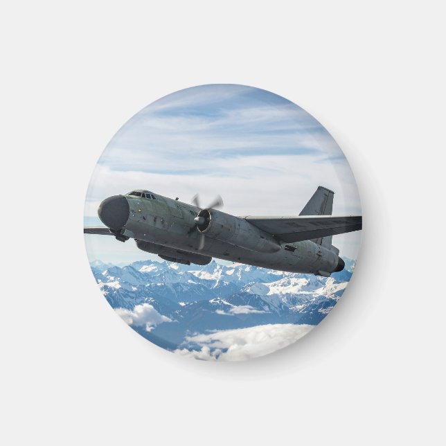 Airplane in sky magnet (Front)