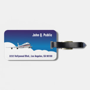 Airplane in the Clouds Luggage Tags