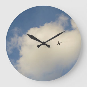 Airplane in the Sky Wall Clock