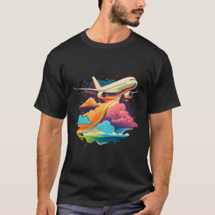 Airplane Jet Aviation Flying Pilot Aeroplane Plane T-Shirt