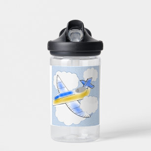 Airplane Jet Plane Flying Vehicles Water Bottle