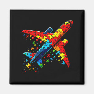 Airplane Jigsaw Puzzle Kids Toddler Boys Autism Aw Magnet