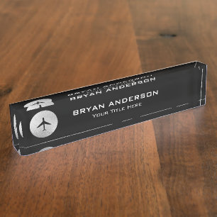 Airplane Logo Nameplate