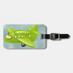 Airplane Luggage Tag (personalize)