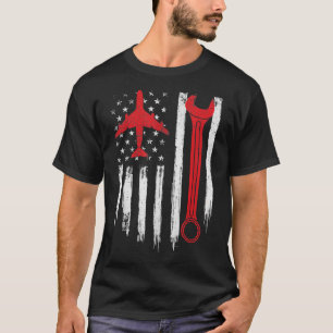 Airplane Mechanic Tools Aviation Technician Plane T-Shirt