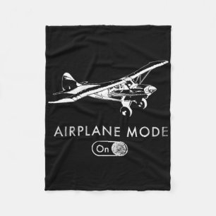 Airplane Mode On Pilot Super Bush Cub Fleece Blanket