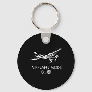 Airplane Mode On Pilot Super Bush Cub Keychain