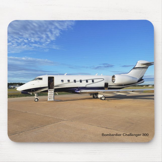 Airplane Mouse Pad with the Bombardier Challenger (Front)