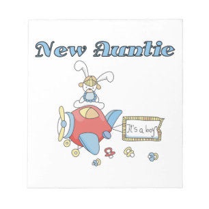 Airplane New Aunt of Boy T-shirts and Gifts Notepad