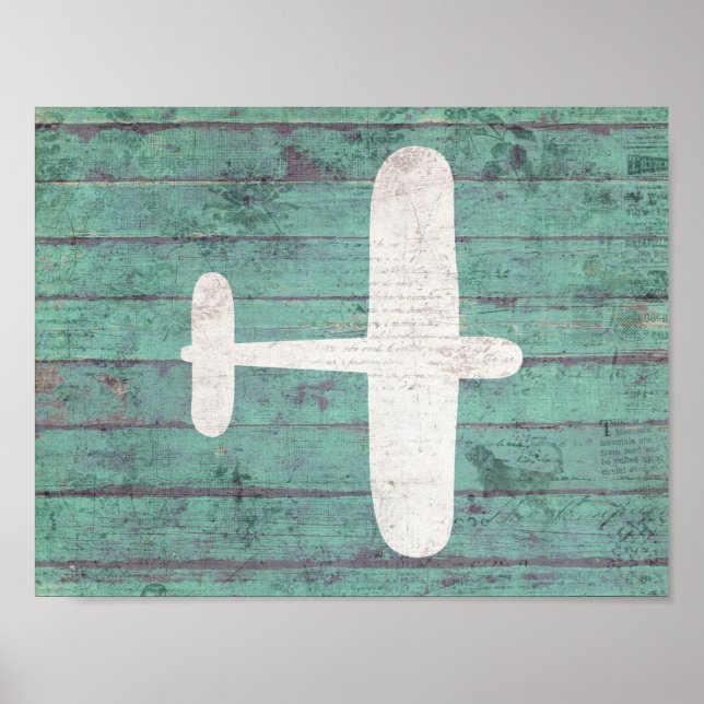 Airplane Nursery Art Poster (Front)