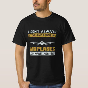 Airplane Observer T-Shirt