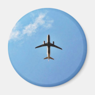 Airplane On Sky Magnet