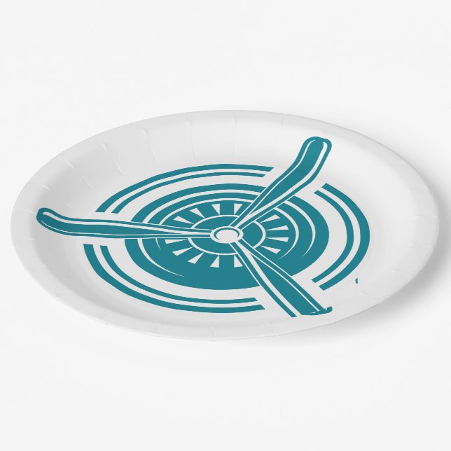 Airplane Paper Plate (Angled)