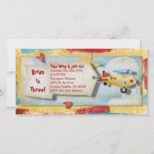 Airplane Party Invitation