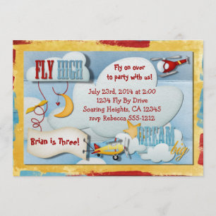Airplane Party Invitation
