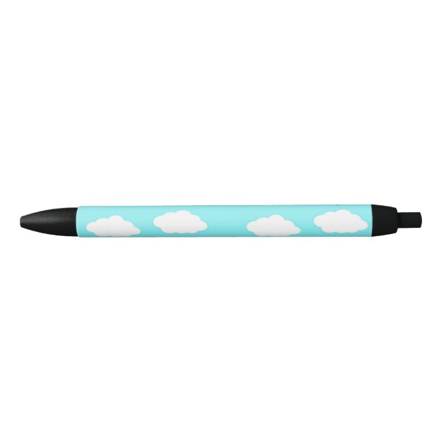 Airplane pattern on blue black ink pen (Front)