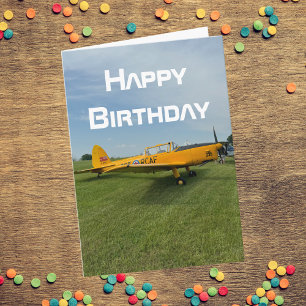Airplane photo Cool Aviation Pilot Birthday Card