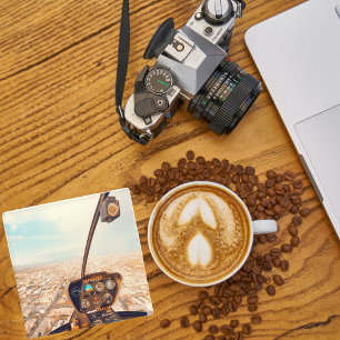 Airplane Photo, Cool Fun Aviation Glass Coaster