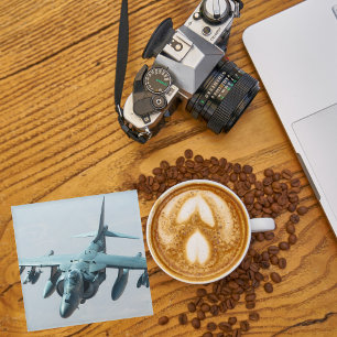 Airplane Photo, Cool Fun Aviation Glass Coaster