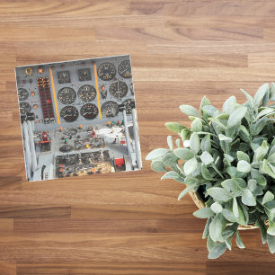 Airplane photo, Cool Fun Aviation Glass Coaster