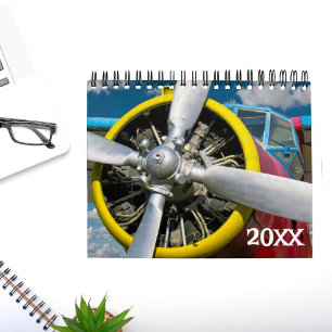 Airplane Photo Jet Fighter Fun Aviation 12 month  Calendar