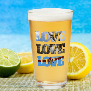 Airplane Photos in LOVE frame, Aviation Simple Glass