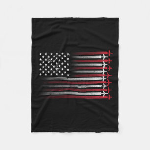 Airplane Pilot Art For Men Women Aviation 4th Of J Fleece Blanket