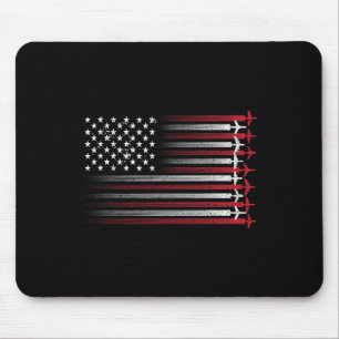 Airplane Pilot Art For Men Women Aviation 4th Of J Mouse Pad