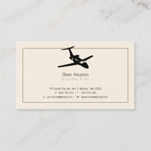 Airplane Pilot   Aviation Business Card