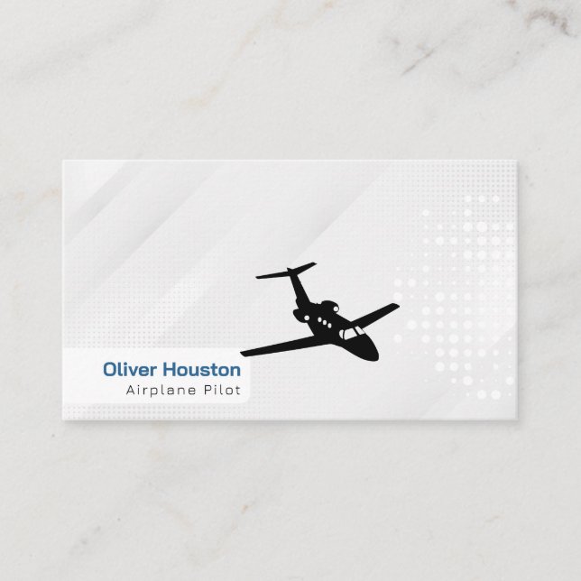 Airplane Pilot | Aviation Business Card (Front)