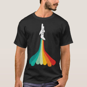 Airplane Pilot Aviation Future Pilot Vintage Rainb T-Shirt