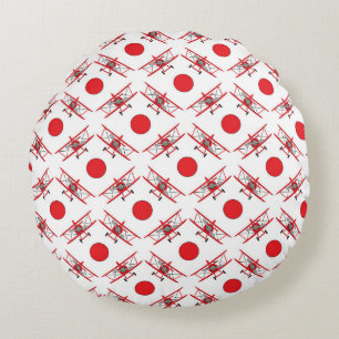 Airplane Pilot Aviation Lovers Round Pillow