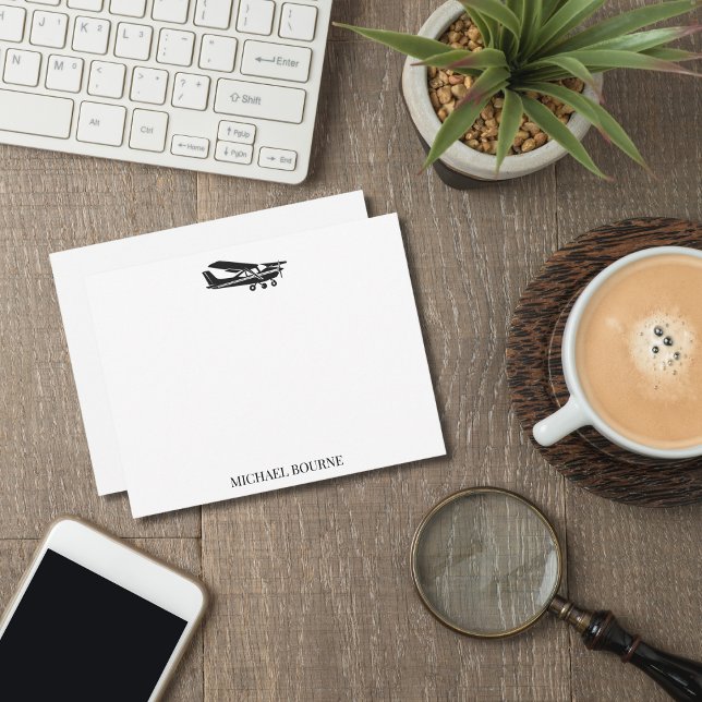 Airplane Pilot Aviator Modern Stylish Custom  Card (Creator Uploaded)