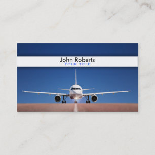 Airplane pilot business card