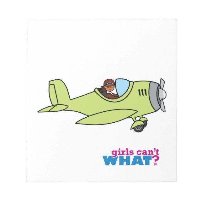 Airplane Pilot - Dark Notepad (Front)