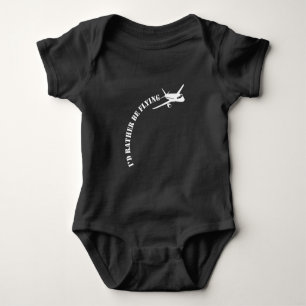 Airplane Pilot Flying Plane Aviation Enthusiast Baby Bodysuit