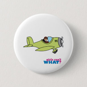 Airplane Pilot - Medium 2 Inch Round Button