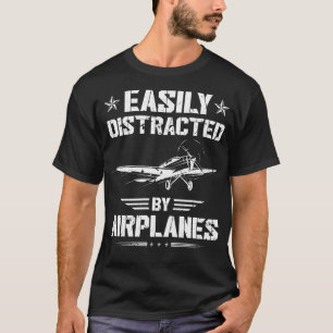 Airplane Pilot Men Aviation T-Shirt