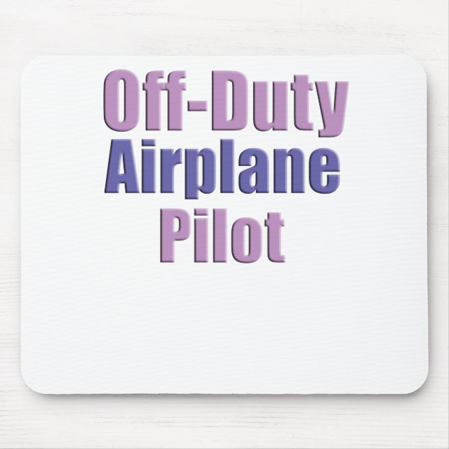 airplane pilot mouse pad (Front)