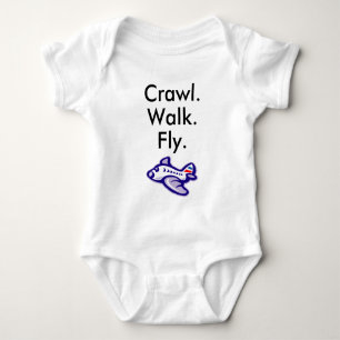 Airplane Pilot Newborn Gift, Future Pilot Baby Bodysuit