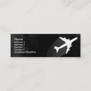 Airplane Pilot or flight attendant business card