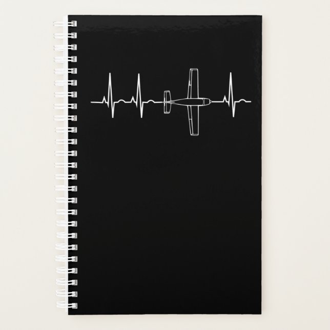 Airplane Pilot  Pilot Heartbeat  Flying Gift Planner (Front)