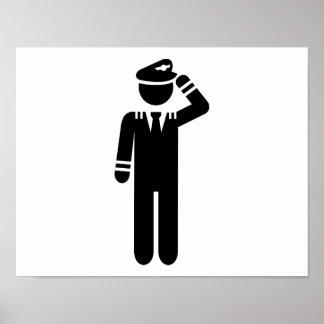 Airplane pilot poster