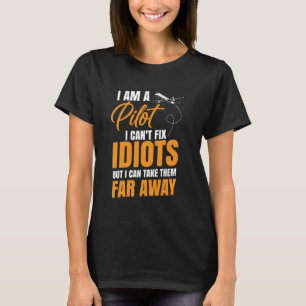 Airplane Pilot Vintage Jet Plane I Am A Pilot I Ca T-Shirt
